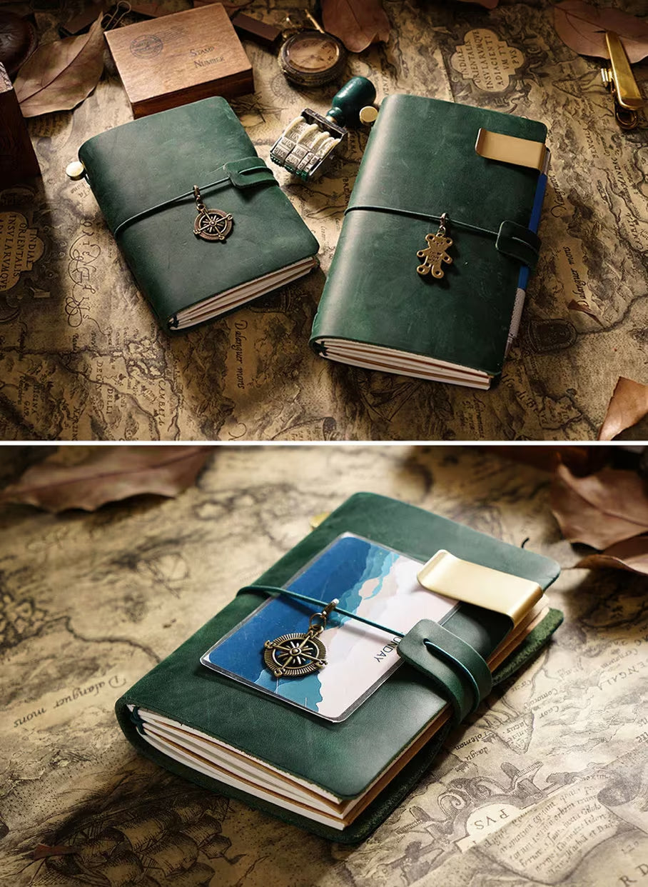 Handmade 100% Genuine Leather Traveler's Notebook