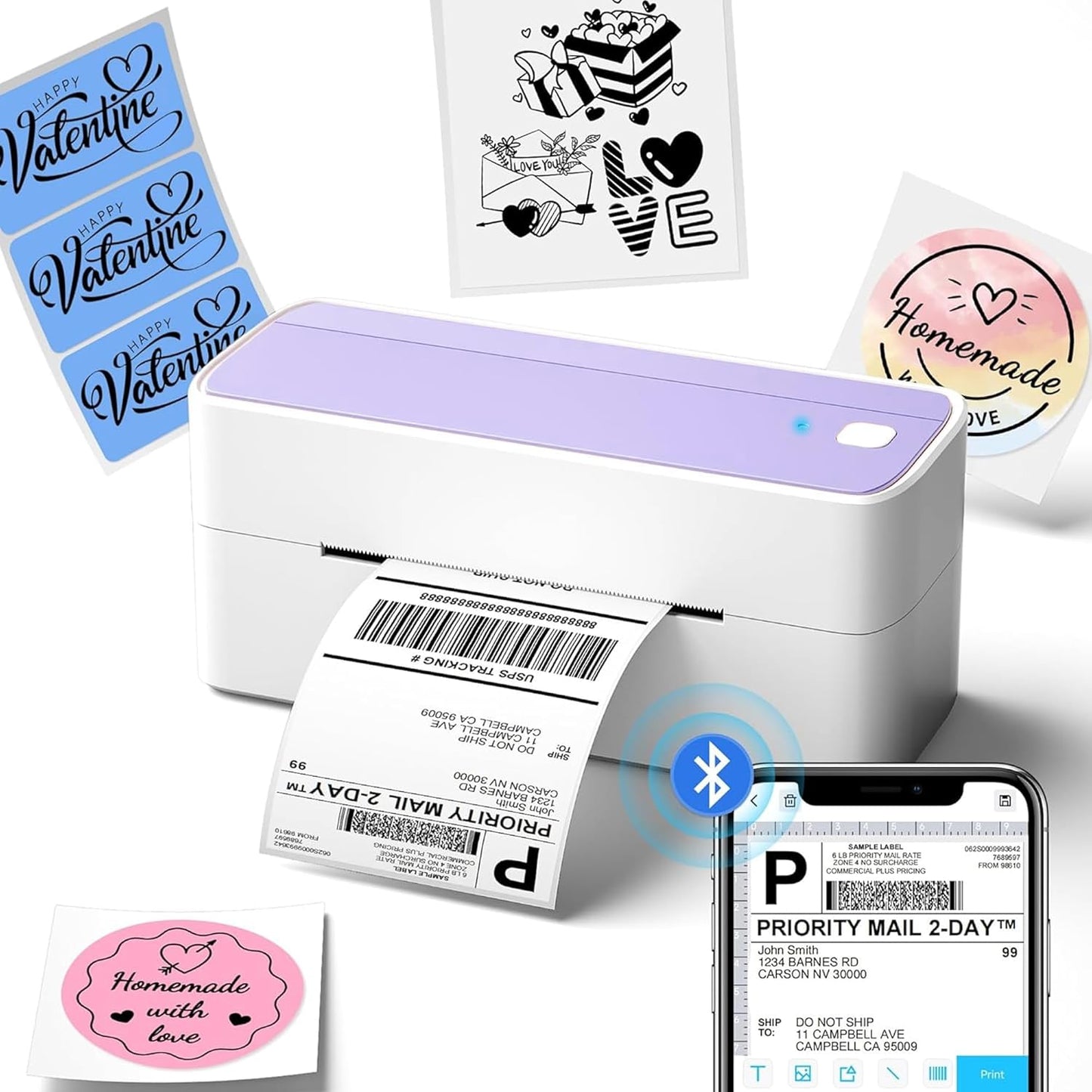 Wireless Bluetooth Thermal Printer