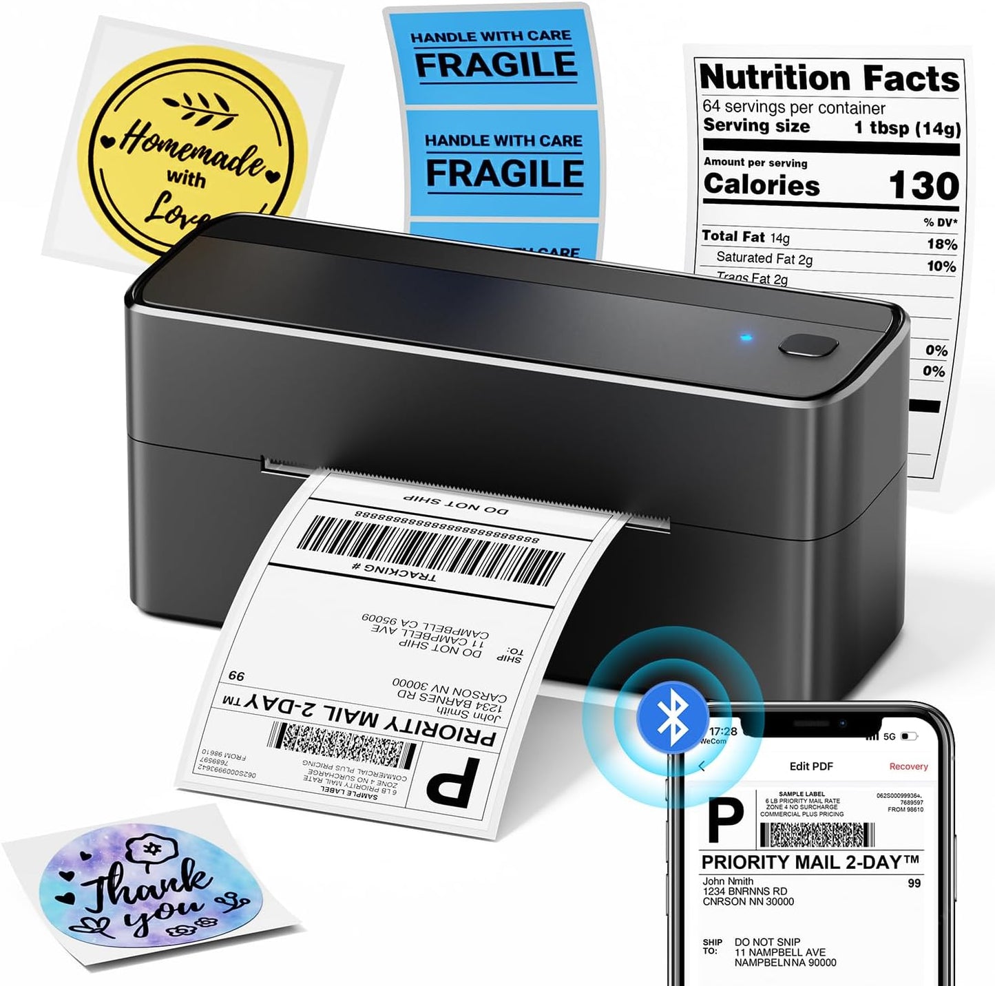 Wireless Bluetooth Thermal Printer