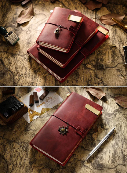 Handmade 100% Genuine Leather Traveler's Notebook