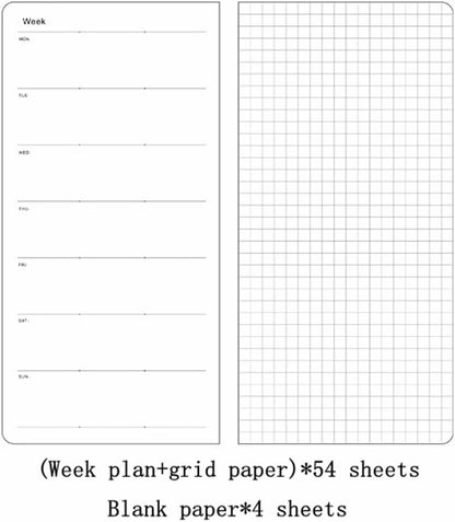 A6 Undated Pocket Weekly Planner