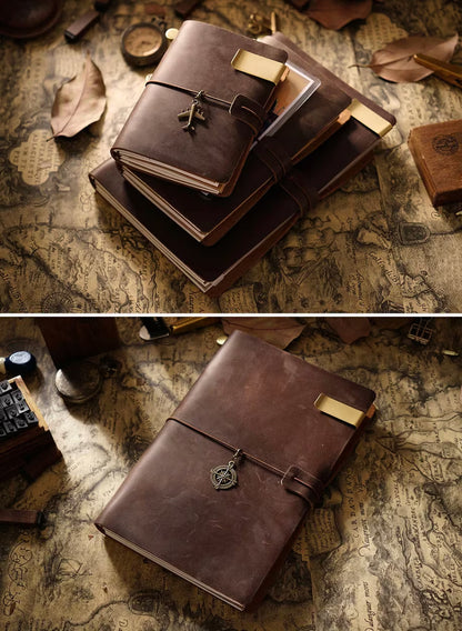 Handmade 100% Genuine Leather Traveler's Notebook